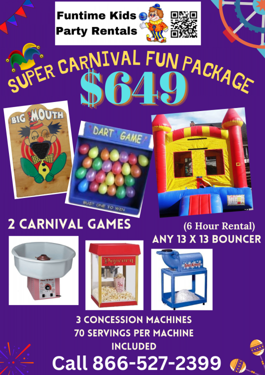 3 CONCESSION MACHINE SPECIAL - Funtime Kids Party Rentals Queens, NY